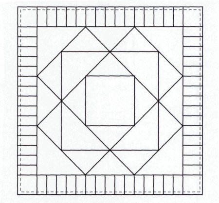 Пэчворк из геометрических фигур