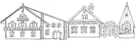 Рисование избы