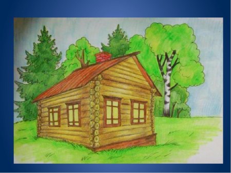 Эскиз русской избы