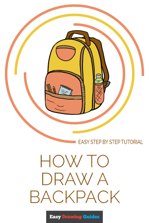 Поэтапное рисование рюкзака