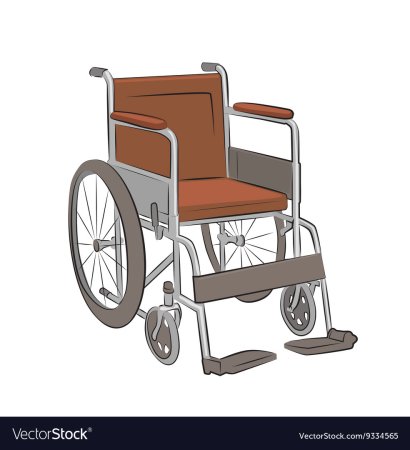 Инвалидная коляска вектор