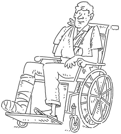 Инвалидное кресло вектор