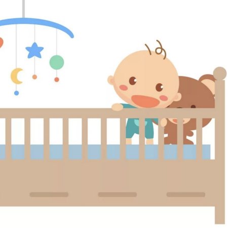 Детская кроватка мультяшная