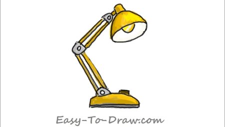Нарисовать настольную лампу