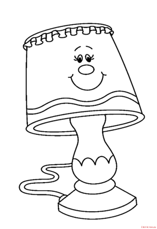 Торшер раскраска для детей