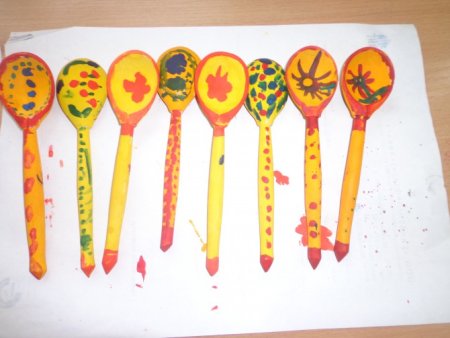 Ложки расписные для средней группы