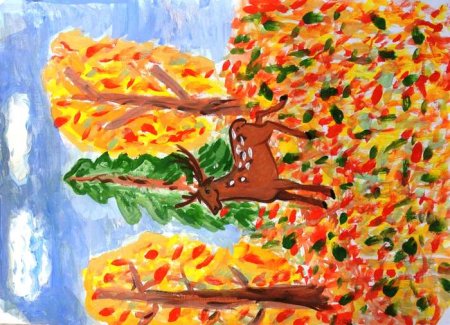 Конкурс рисунков краски осени