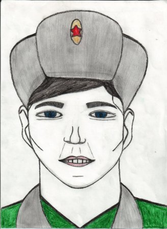 Солдат раскраска для детей