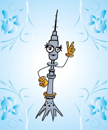 Останкинская башня детский рисунок