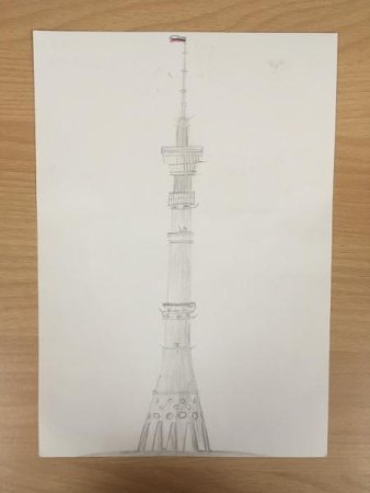 Телебашня Останкино раскраска