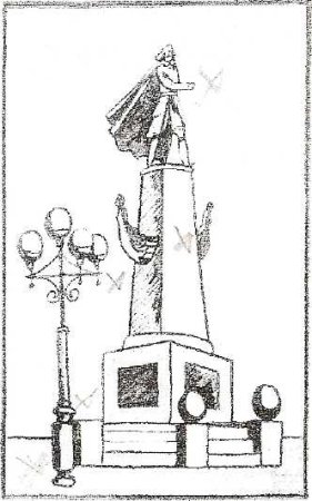 Памятник Петру Липецк рисунок