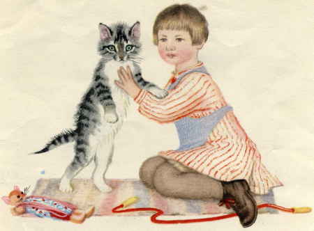 Лев толстой котенок