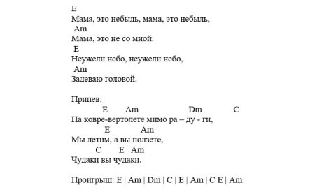 Тексты и аккорды