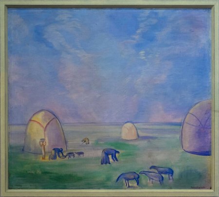 Детский рисунок степь