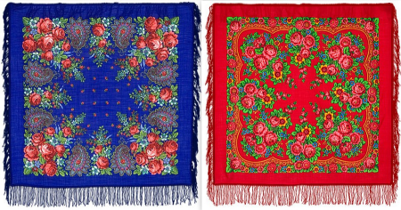 Павловские платки рисунки для детей