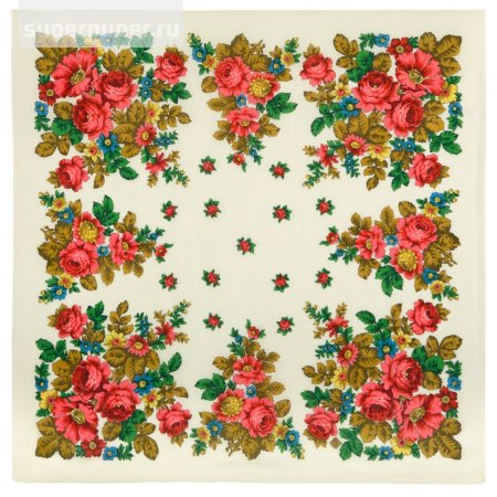 Павлопосадский платок узоры карандашом