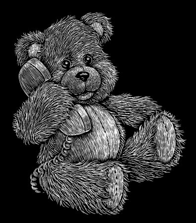 Медвежонок для гравировки