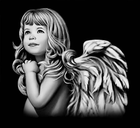 Гравировка ангела на памятник