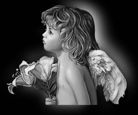 Ангел для гравировки на памятниках