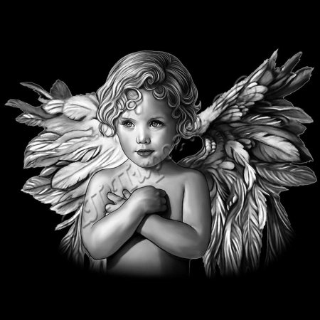 Ангел мальчик на памятник