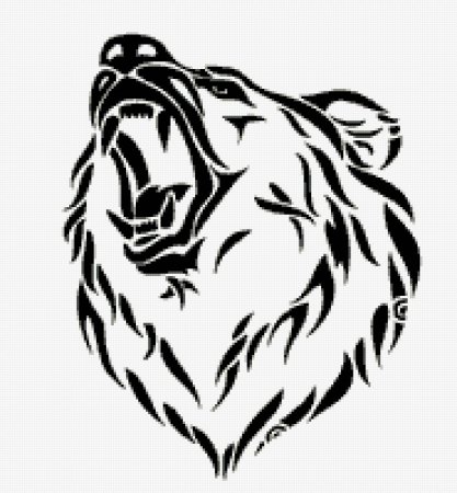 Медведь орнамент