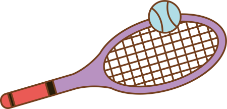 Мультяшный теннисная ракетка