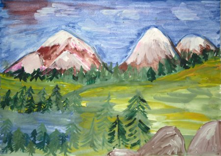 Южный Урал рисование