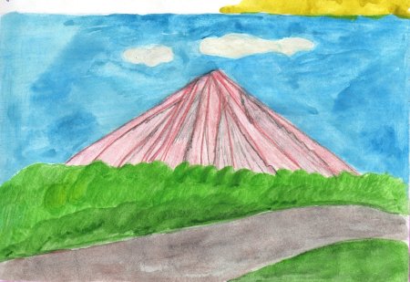 Терриконы Донбасса рисунок