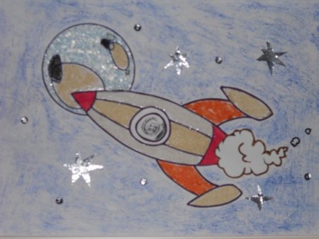 Легкий рисунок Гагарина