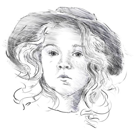 Портрет ребёнка набросок