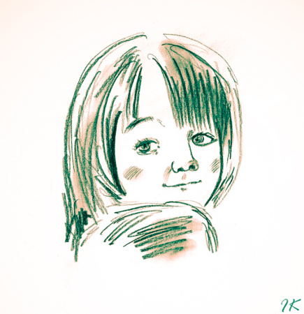 Портрет мальчика карандашом