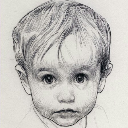 Портрет простым карандашом