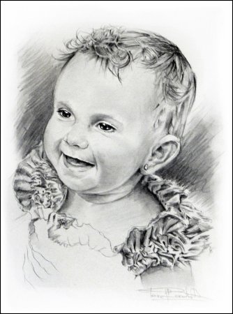 Портрет кудрявого мальчика