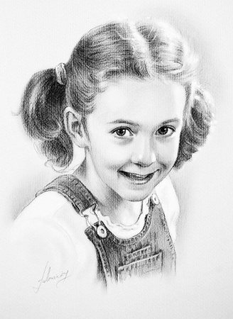 Графический портретный рисунок