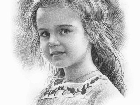 Женский портрет линия Анри Матисс