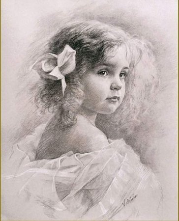 Живописный портрет карандашом