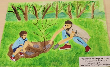 Рисунок на конкурс посади дерево