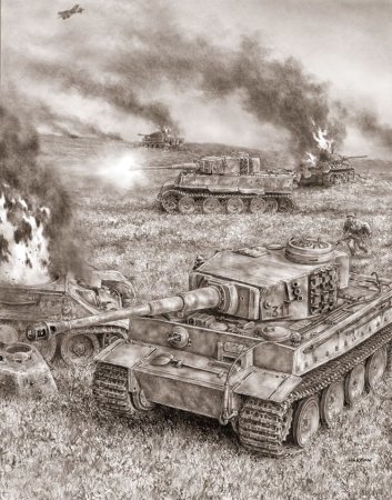 Танк тигр 1943 Курская битва