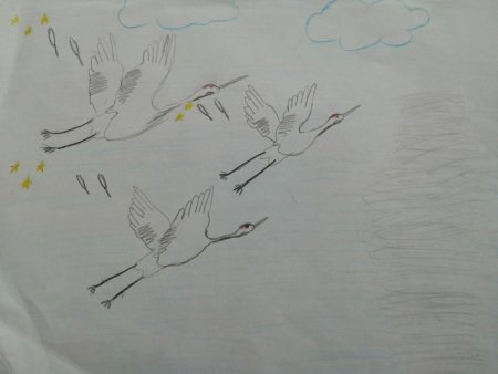 Птичий Клин рисование