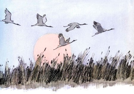 Барто нынче улетели Журавли