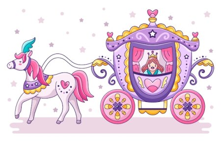 Карета рисунок для детей