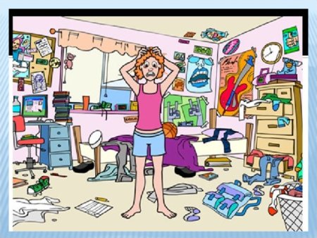 Беспорядок в детской комнате рисунок