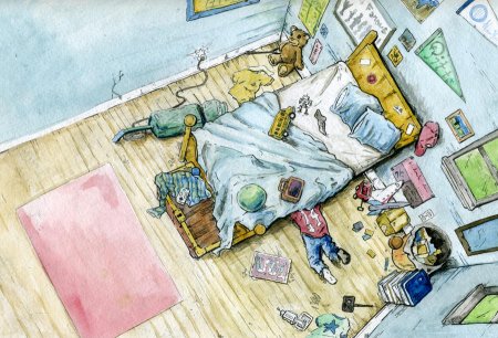 Беспорядок карикатура