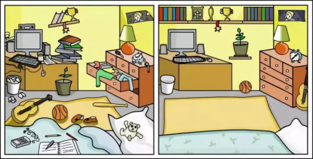 Бардак в комнате рисунок