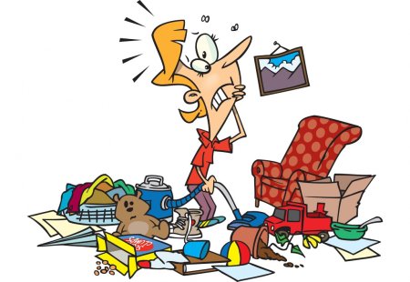 Беспорядок в комнате вектор