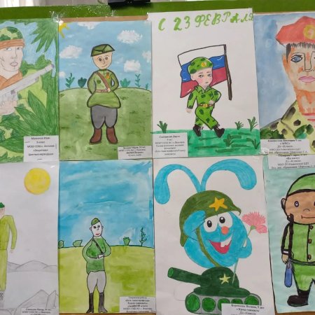 Рисунок на тему на службе Отечеству