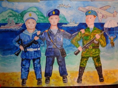 Конкурс рисунков святое дело родине служить
