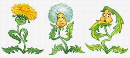 Одуванчик мультяшный