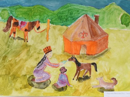 Алтайские детские рисунки