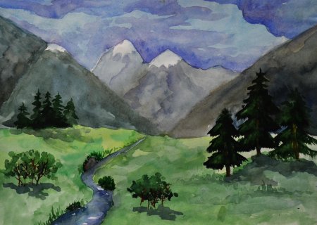 Природа Алтая рисунок